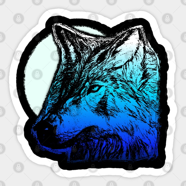 The Great Wolf Sticker by VOLPEdesign